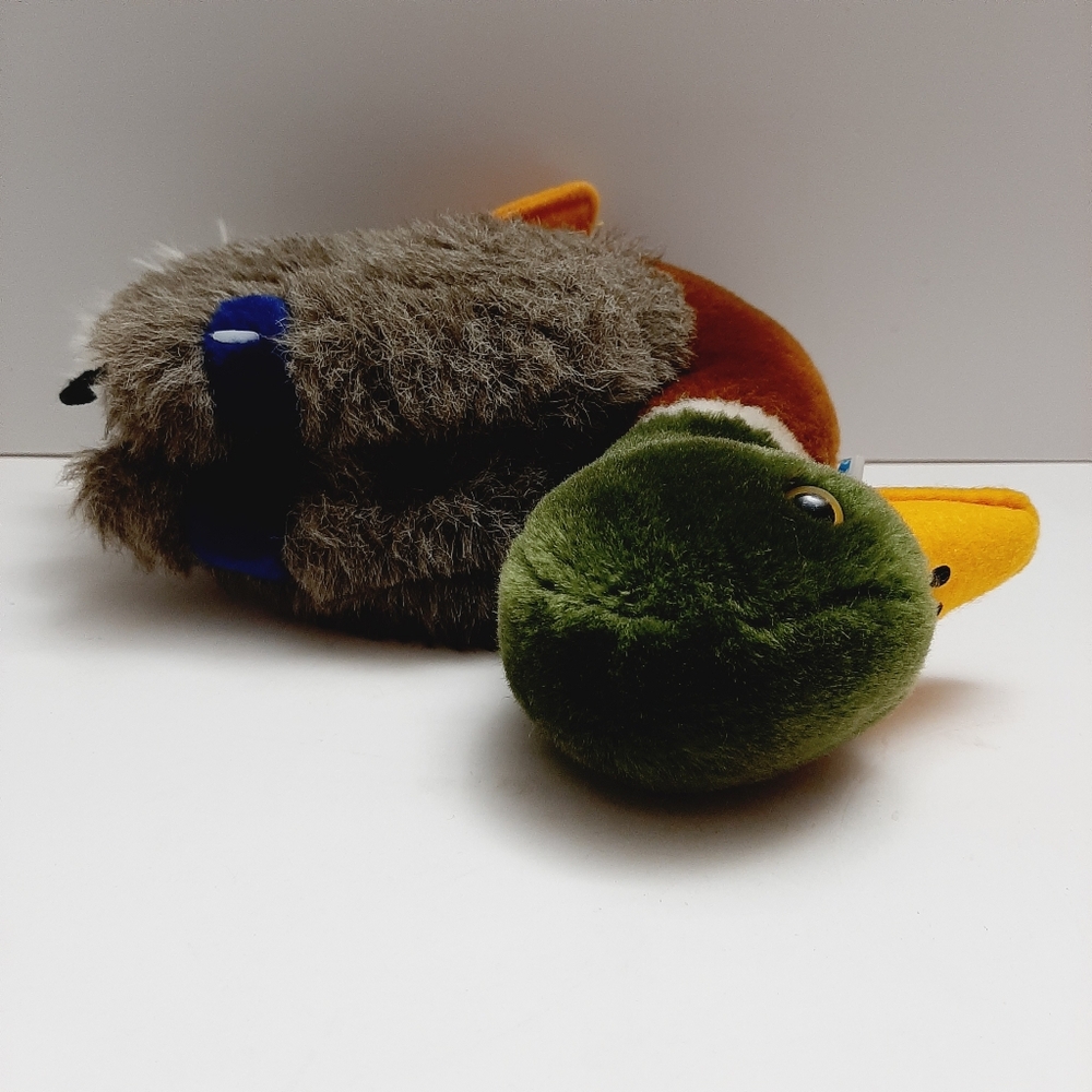 ๐ Vintage 1982 Dakin Mallard Duck Soft Doll Kids Plush Retro Vtg Realistic Toy - Picture 10 of 14